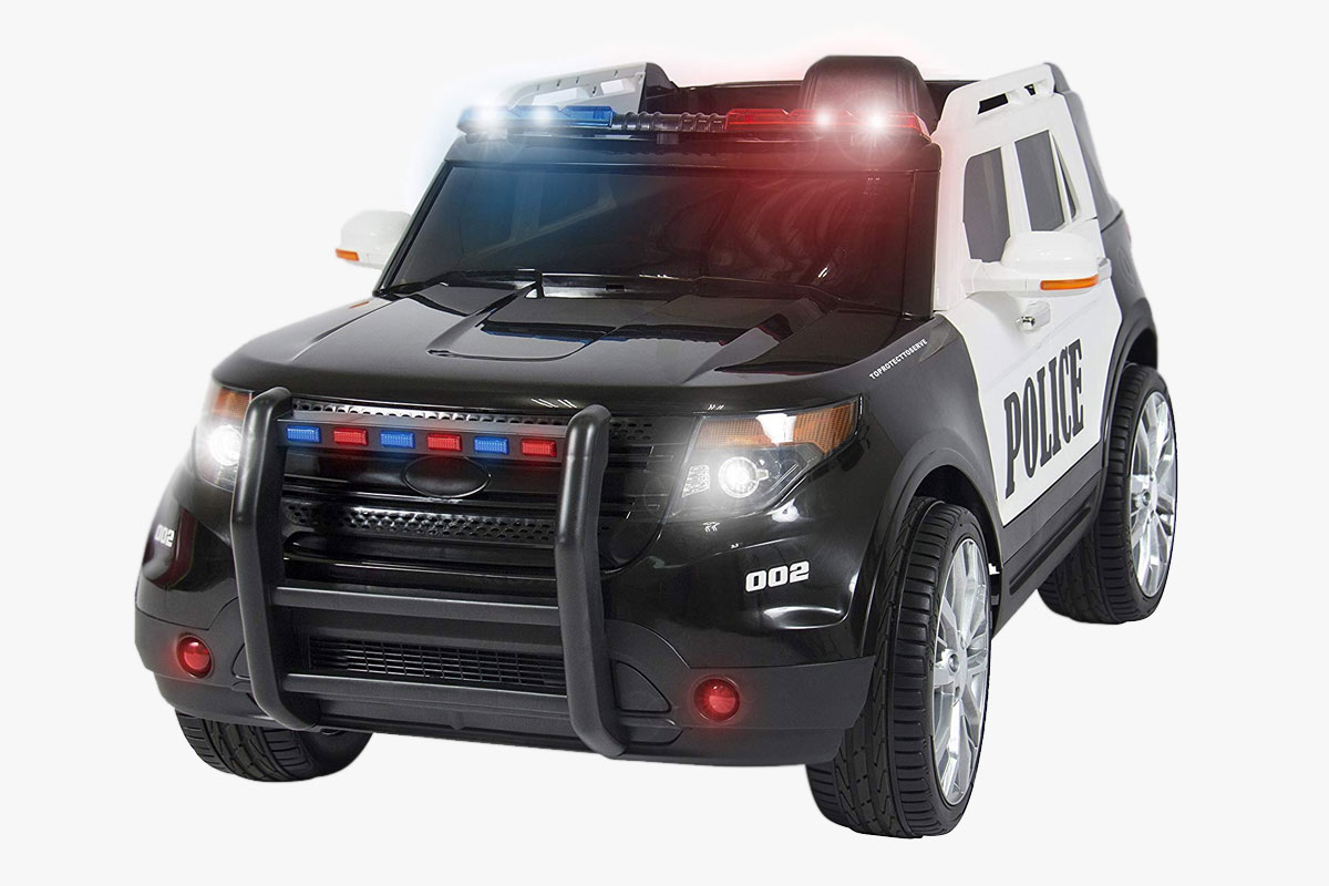 Best Choice Products Kids 12V Electric Police Ride-On SUV with RC