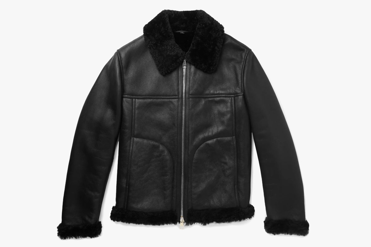 Dunhill Shearling Leather Jacket