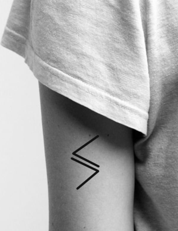 Highs and Lows Triangle Tattoos