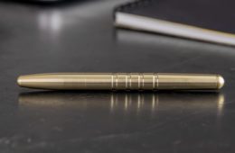 machine era pen| original brass
