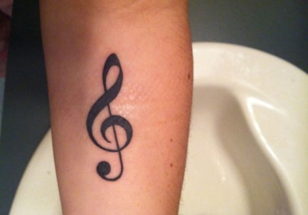 Musical Note Tattoo for Musicians