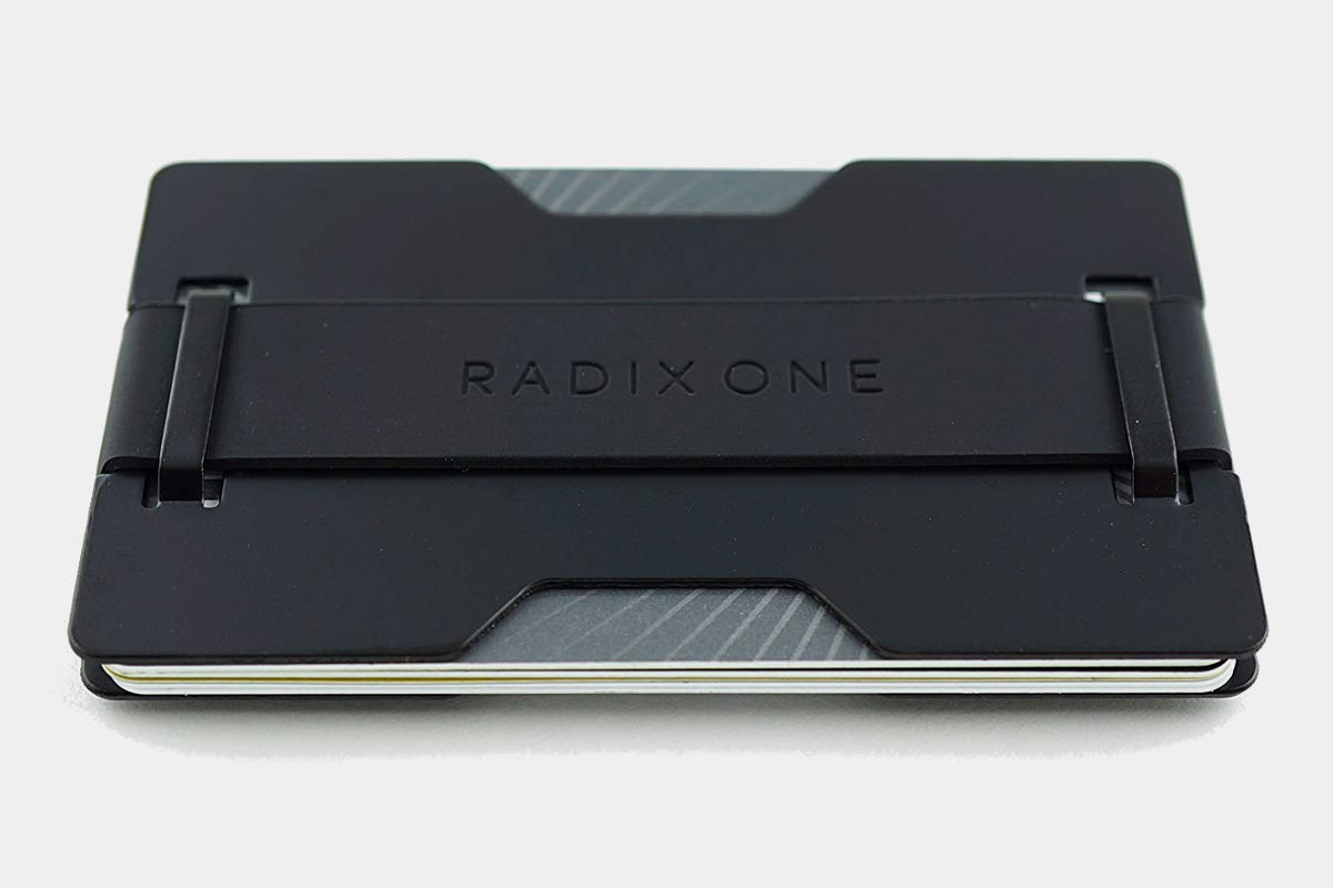 Radix One Black Steel RFID Wallet