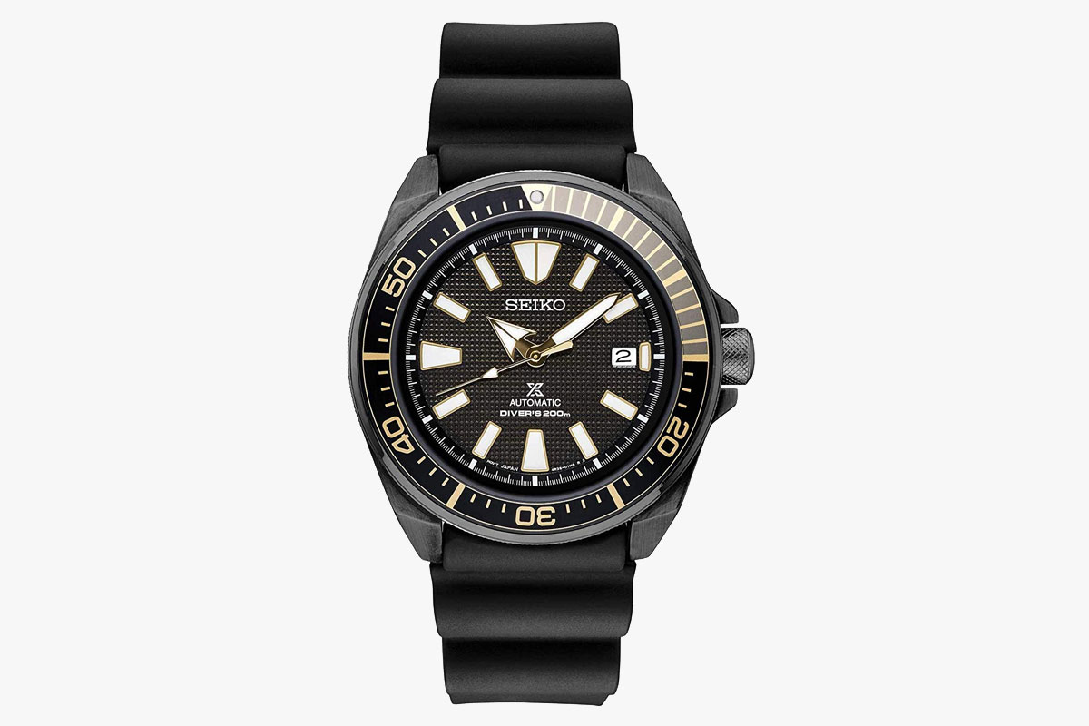 Seiko Prospex Black Ion Automatic Dive Watch