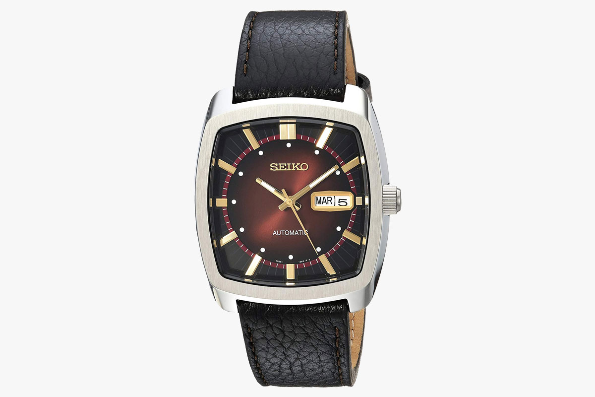 Seiko Recraft Series SNKP25 Leather Strap Watch