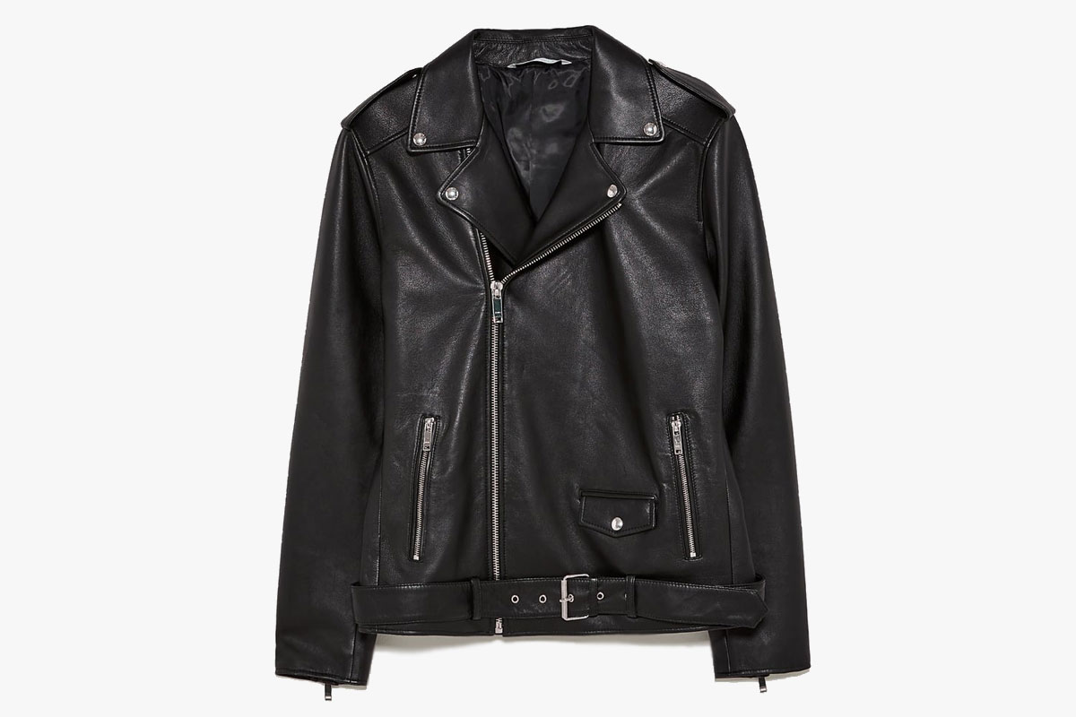 Zara Leather Biker Jacket